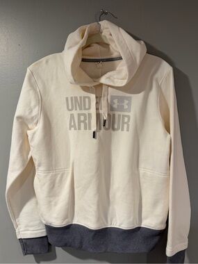 Under Armour Cream and Gray Hooded Utility Jacket